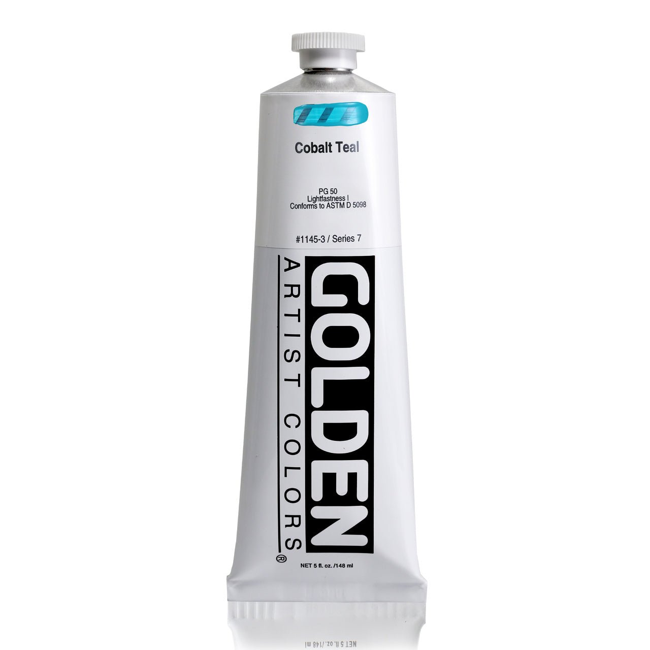 Golden Heavy Body Acrylic Cobalt Teal 5 oz - merriartist.com
