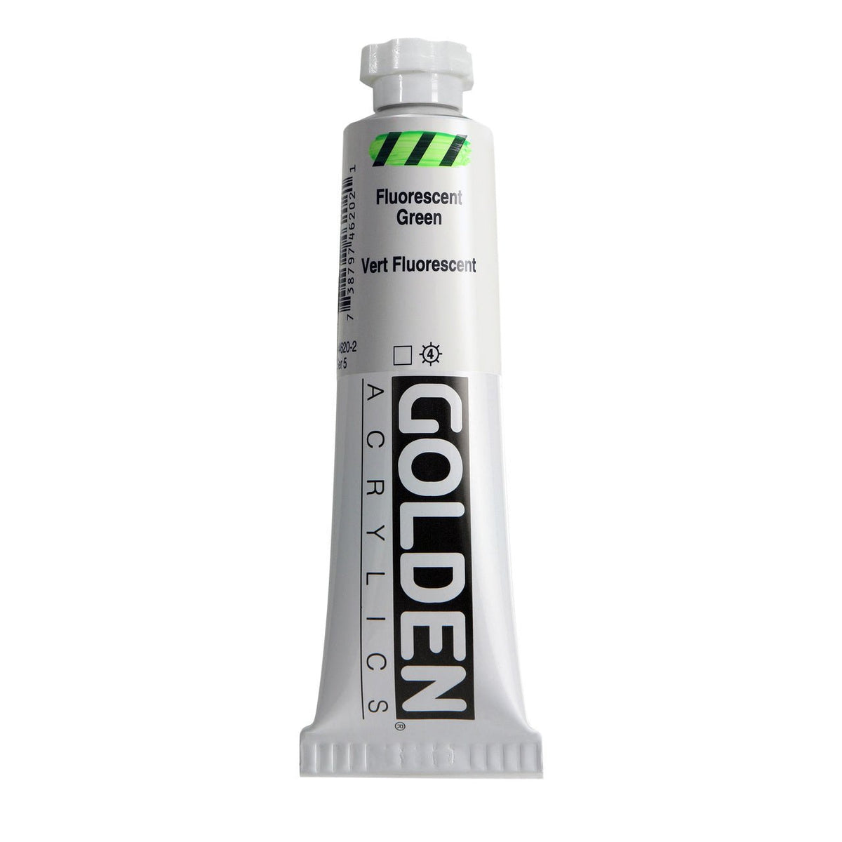 Golden Heavy Body Acrylic Fluorescent Green 2 oz - merriartist.com