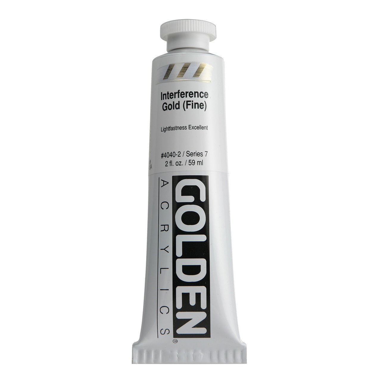 Golden Heavy Body Acrylic Interference Gold (fine) 2 oz - merriartist.com