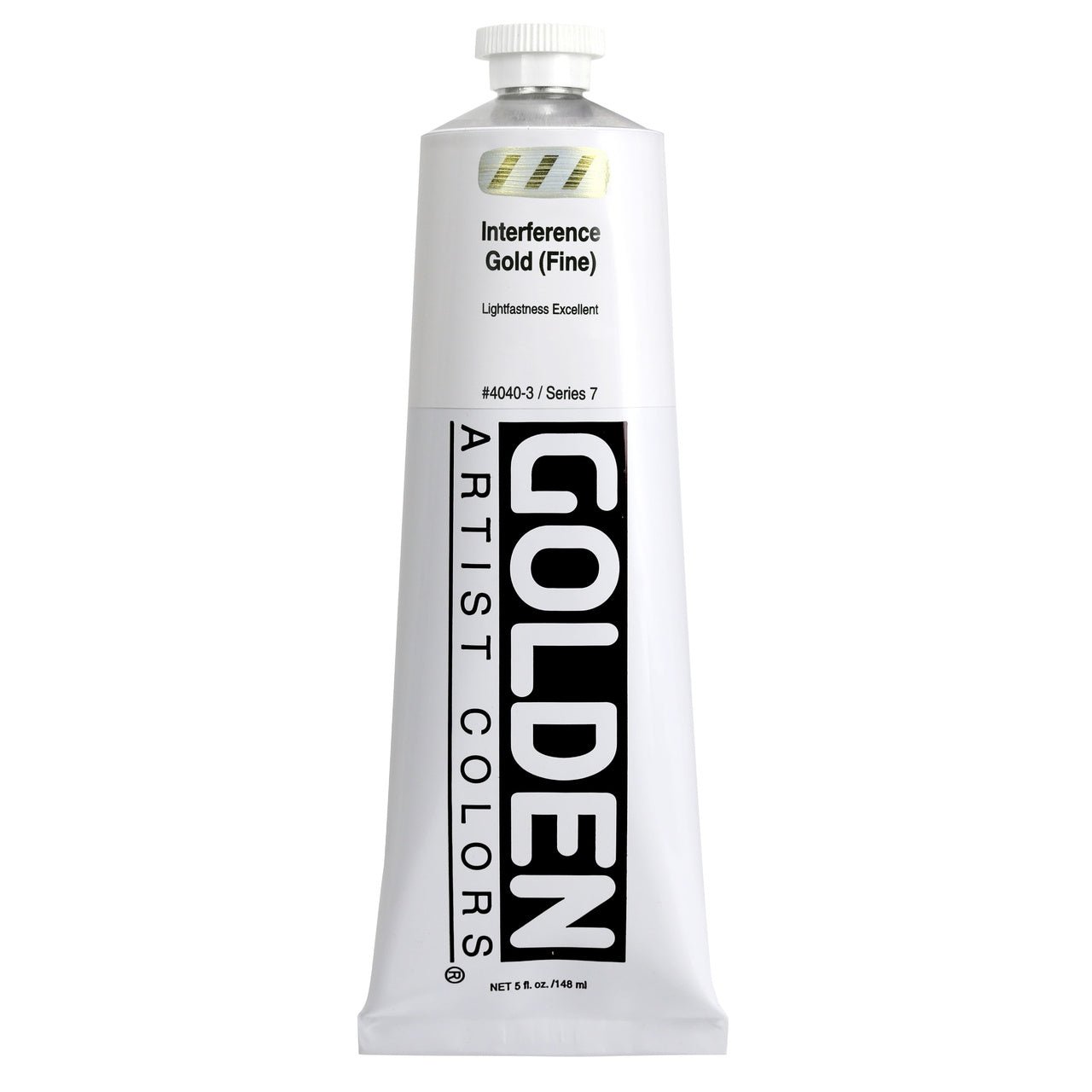 Golden Heavy Body Acrylic Interference Gold (fine) 5 oz - merriartist.com