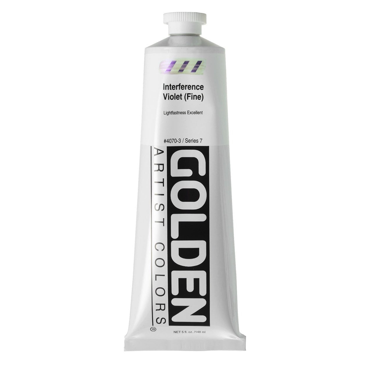 Golden Heavy Body Acrylic Interference Violet (fine) 5 oz - merriartist.com