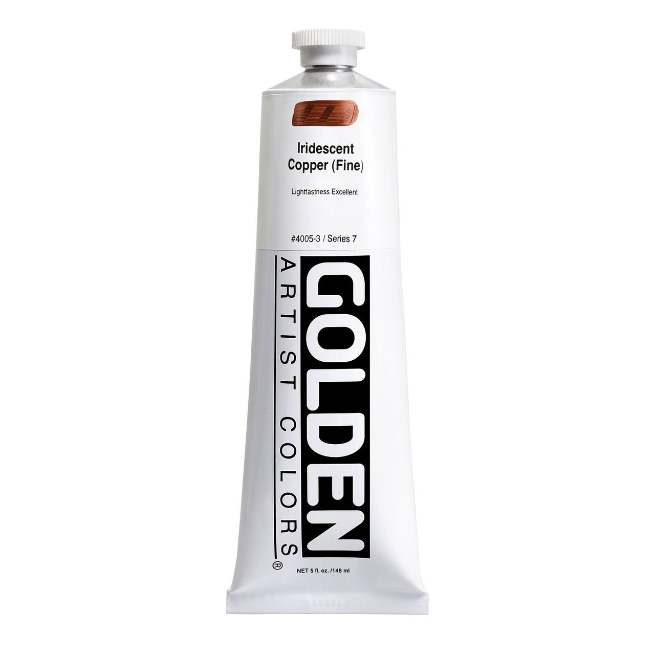 Golden Heavy Body Acrylic Iridescent Copper (fine) 5 oz - merriartist.com