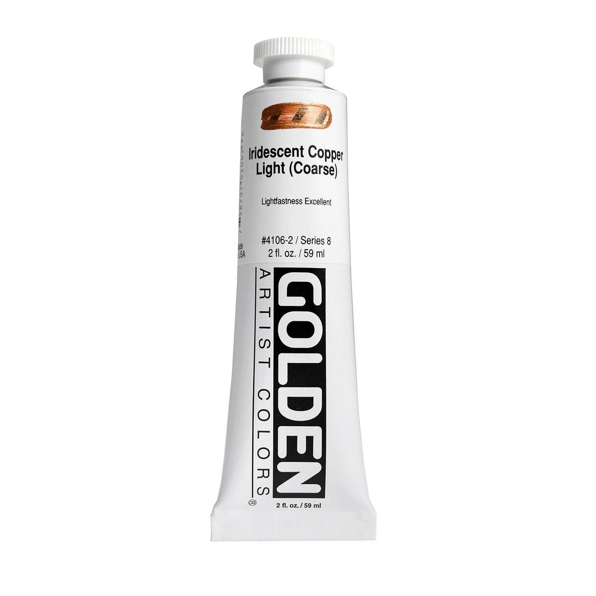 Golden Heavy Body Acrylic Iridescent Copper Light (Coarse) 2 oz - merriartist.com
