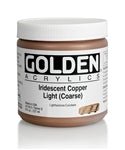 Golden Heavy Body Acrylic Iridescent Copper Light (coarse) 8 oz - merriartist.com