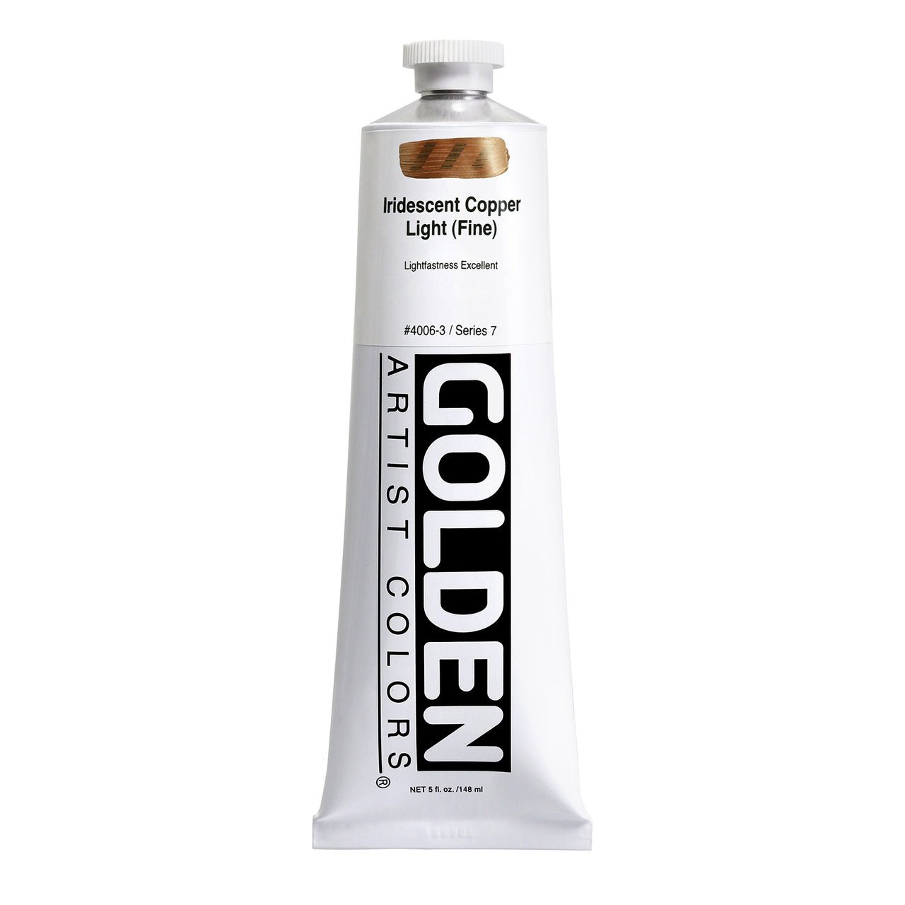Golden Heavy Body Acrylic Iridescent Copper Light (fine) 5 oz - merriartist.com