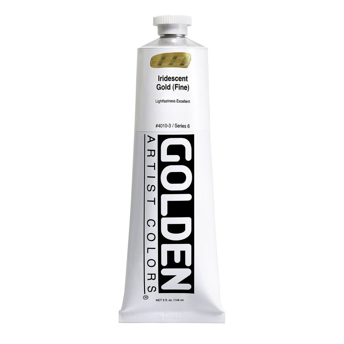 Golden Heavy Body Acrylic Iridescent Gold (fine) 5 oz - merriartist.com