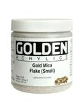 Golden Heavy Body Acrylic Iridescent Gold Mica Flake (small) 8 oz - The Merri Artist - merriartist.com