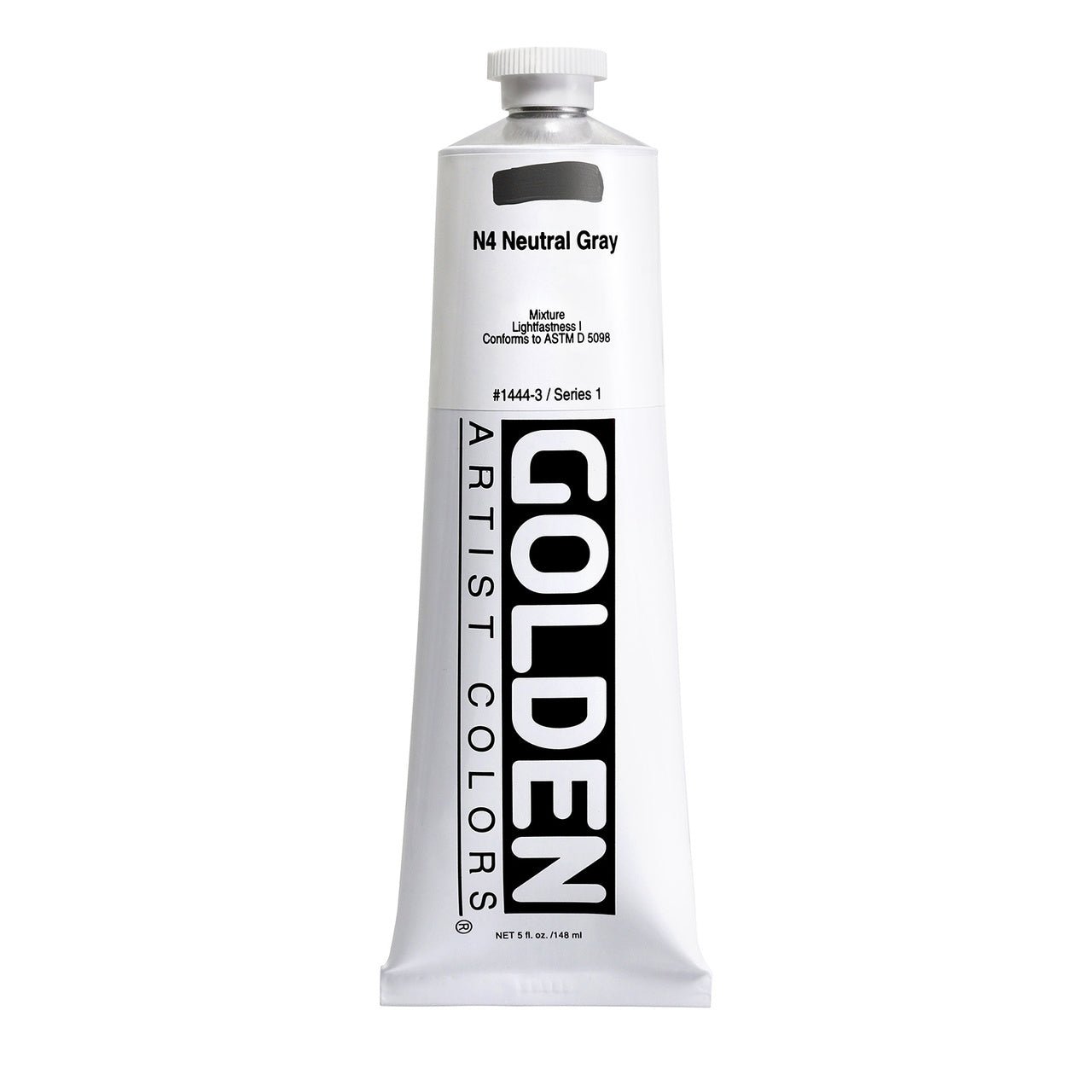 Golden Heavy Body Acrylic Neutral Gray N4 5 oz - merriartist.com