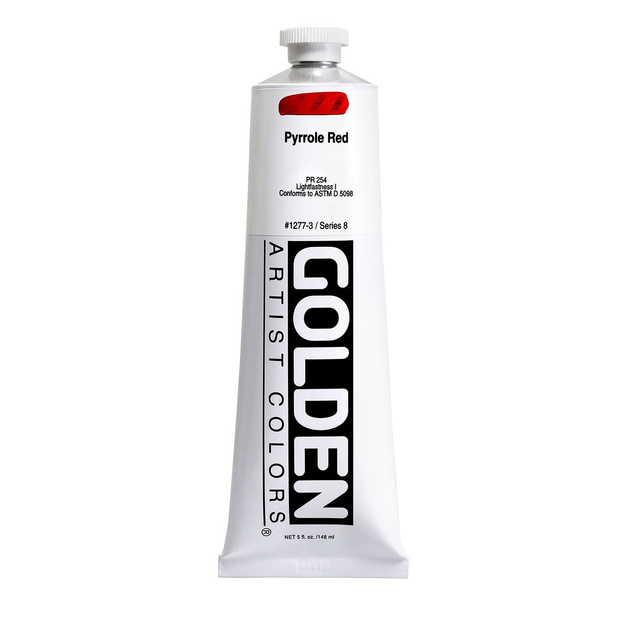 Golden Heavy Body Acrylic Pyrrole Red 5 oz - merriartist.com