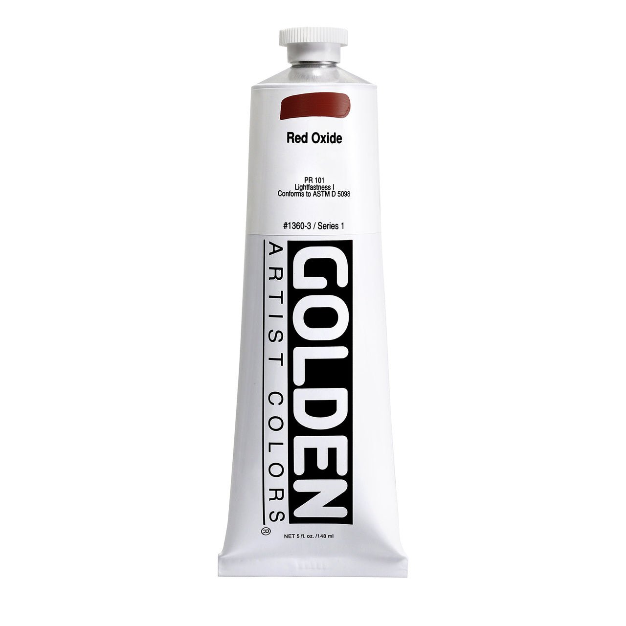 Golden Heavy Body Acrylic Red Oxide 5 oz - merriartist.com