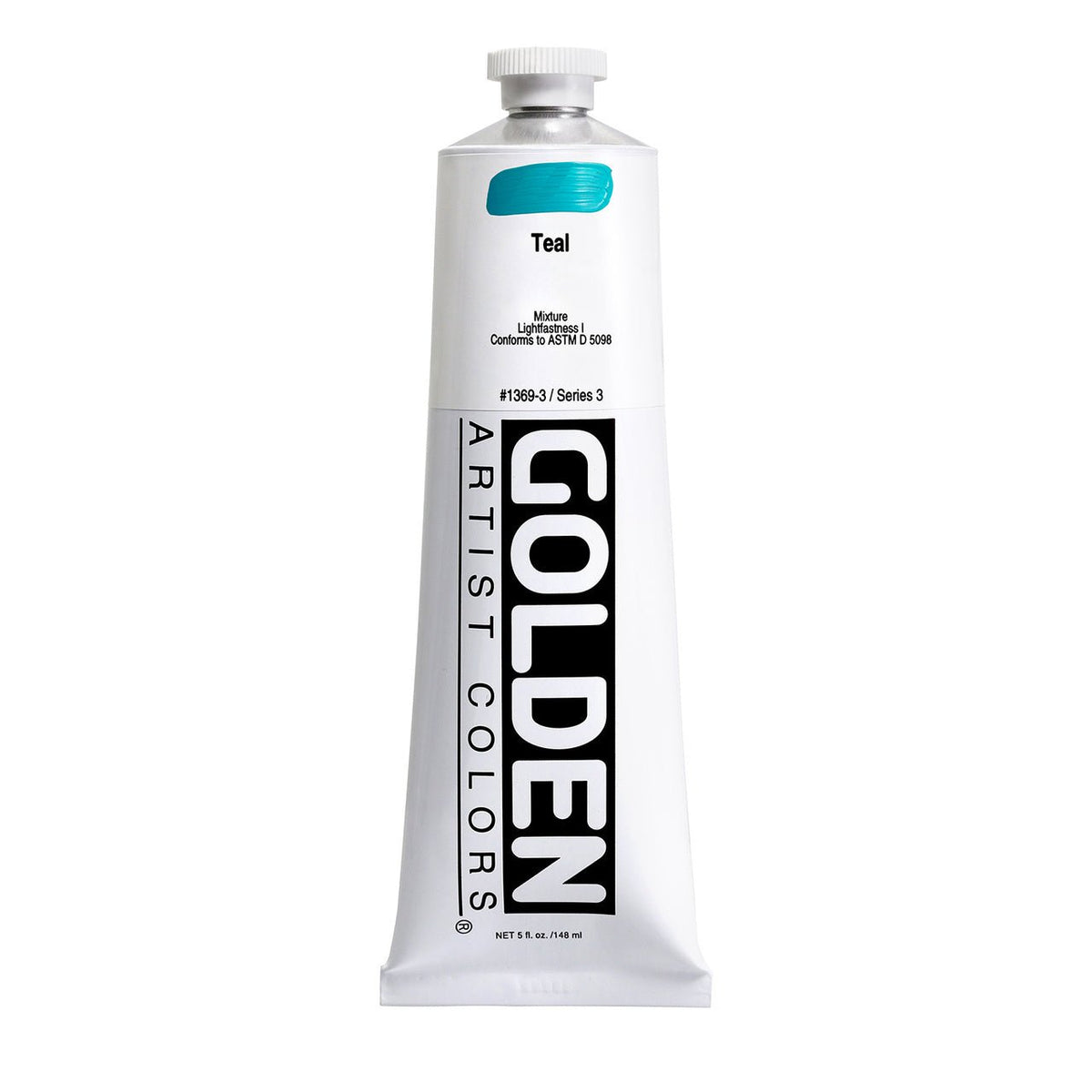 Golden Heavy Body Acrylic Teal 5 oz - merriartist.com