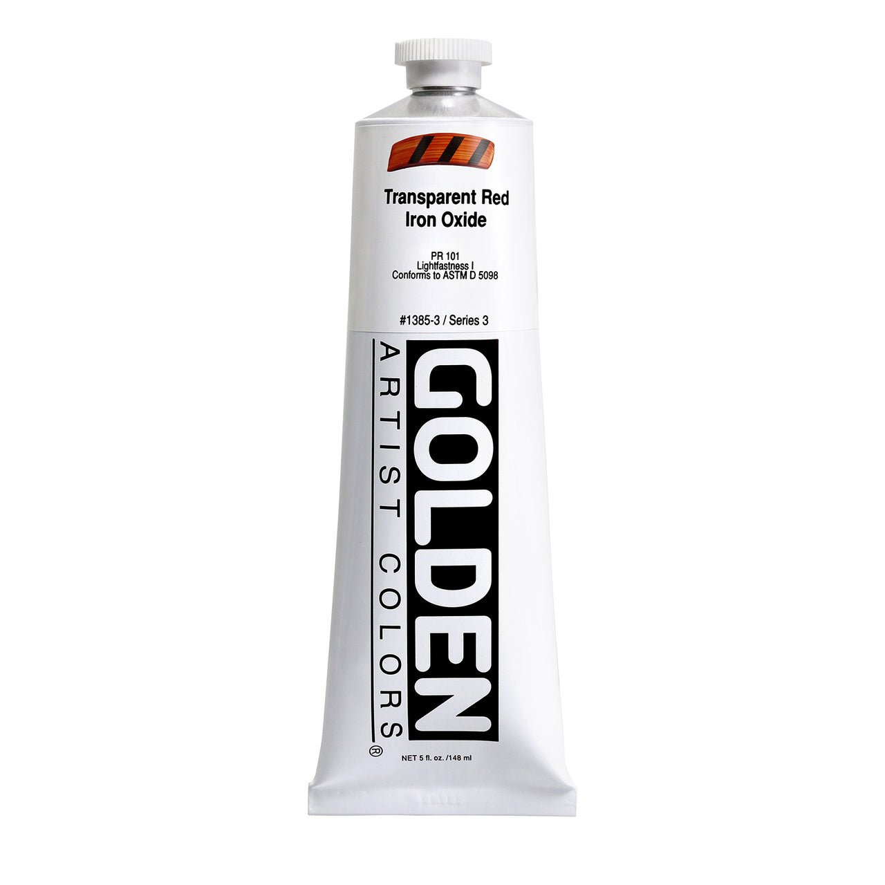 Golden Heavy Body Acrylic Transparent Red Iron Oxide 5 oz - merriartist.com