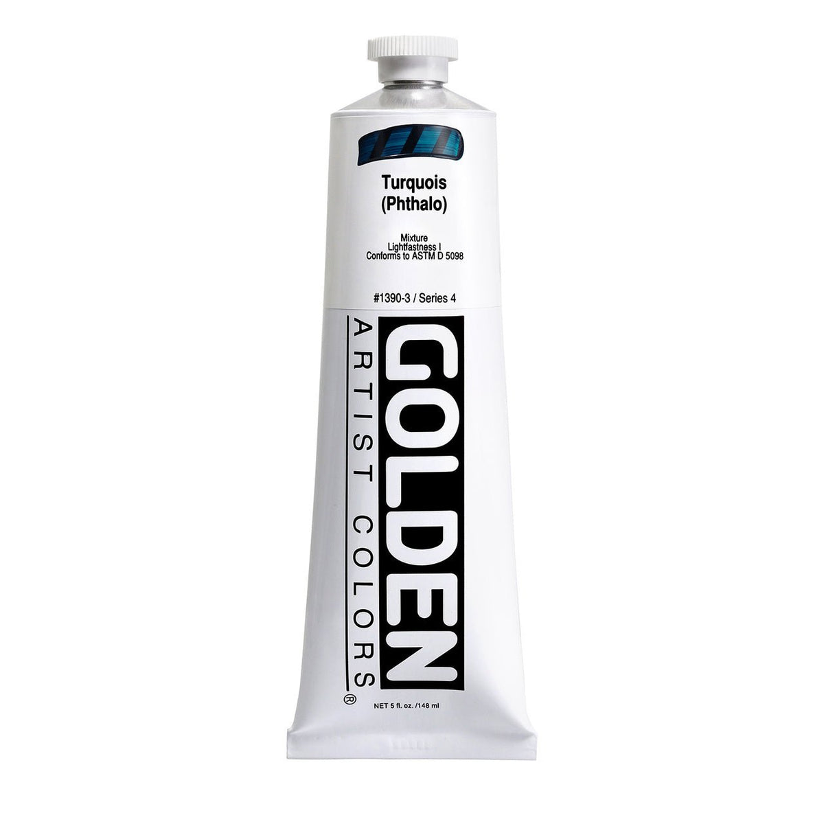 Golden Heavy Body Acrylic Turquoise (phthalo) 5 oz - merriartist.com