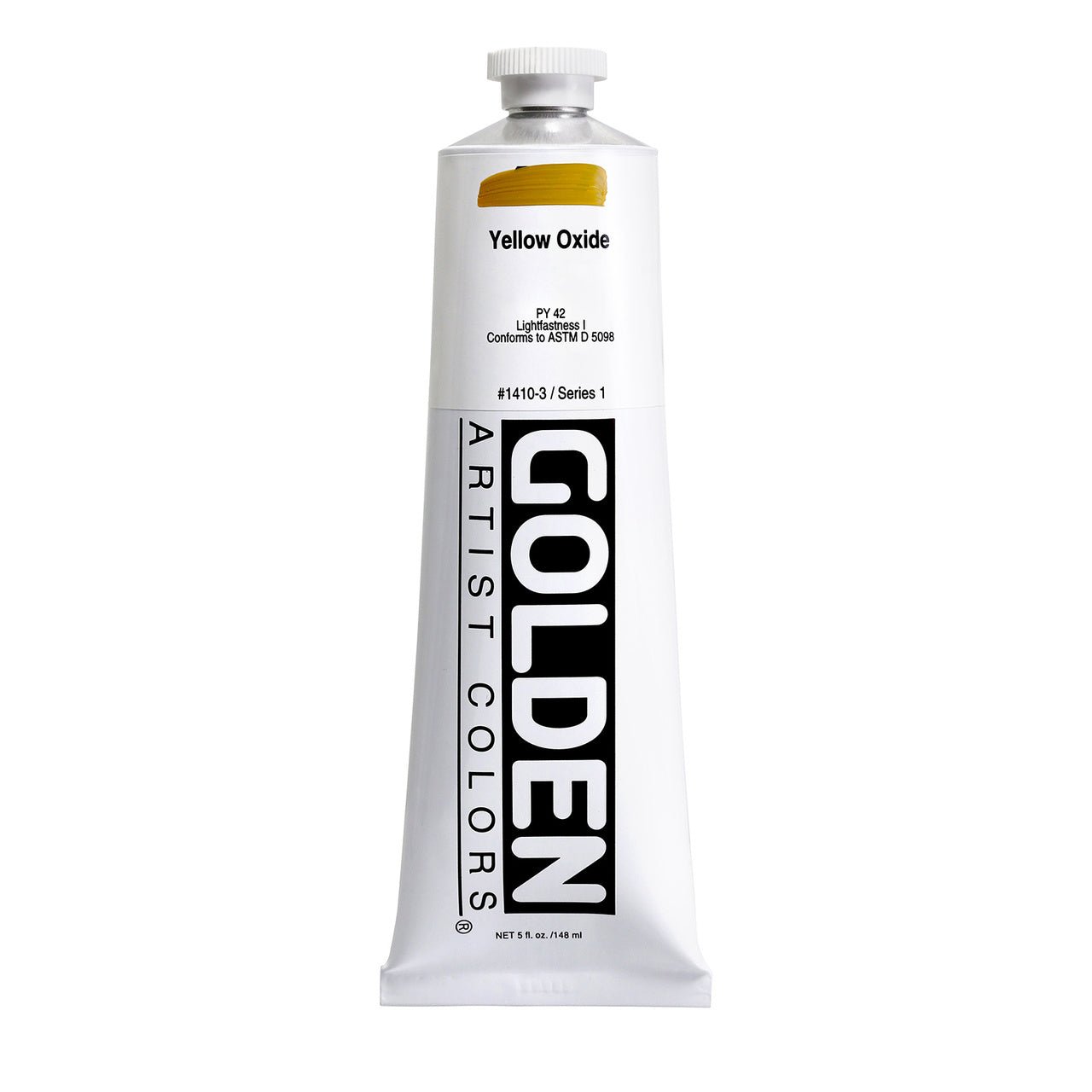 Golden Heavy Body Acrylic Yellow Oxide 5 oz - merriartist.com