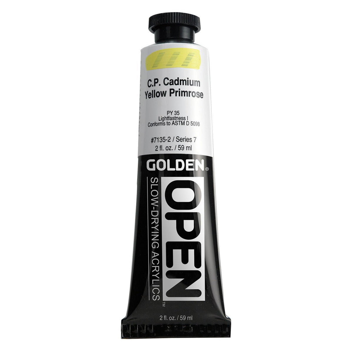 Golden OPEN Acrylic Cadmium Yellow Primrose 2 oz - merriartist.com