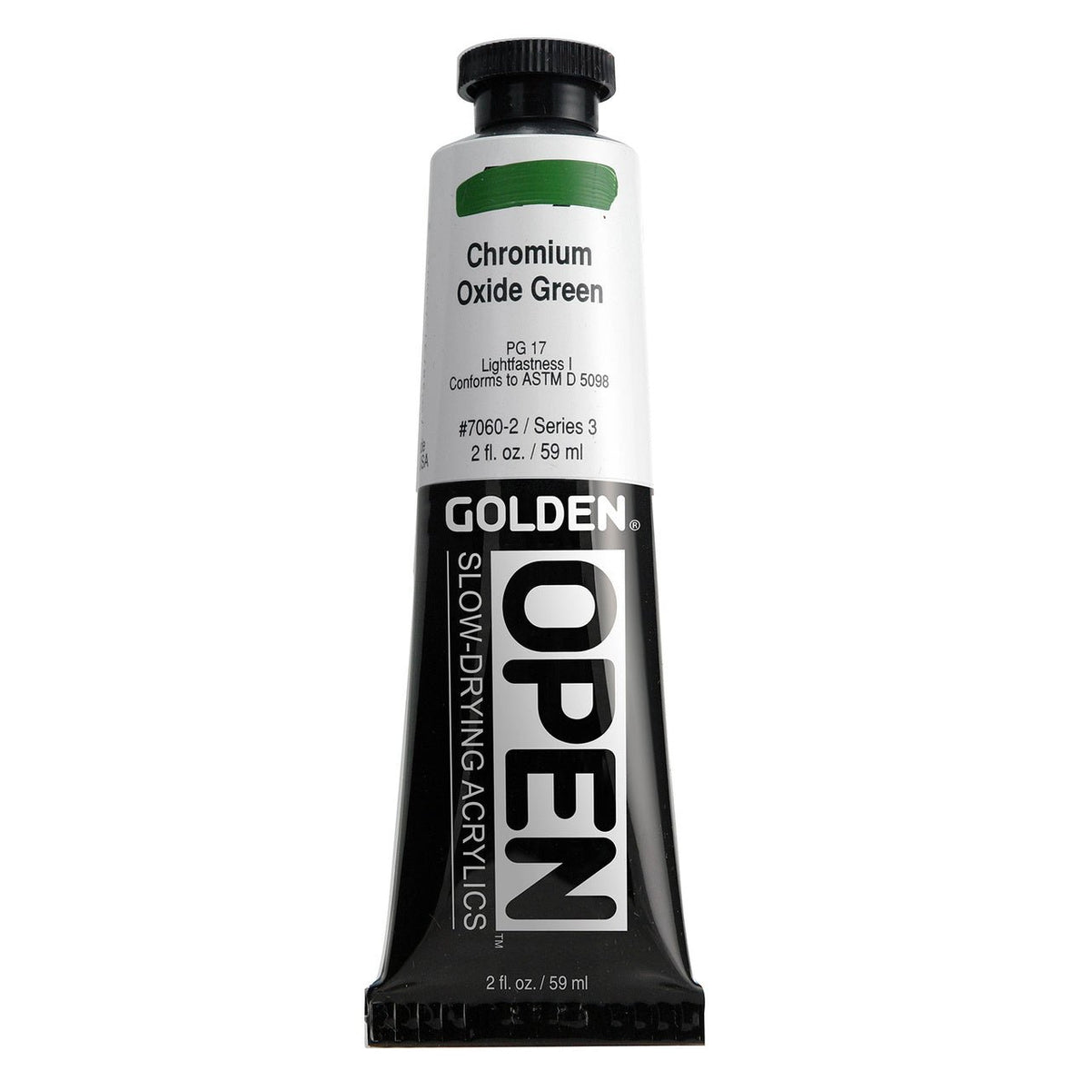 Golden OPEN Acrylic Chromium Oxide Green 2 oz - merriartist.com