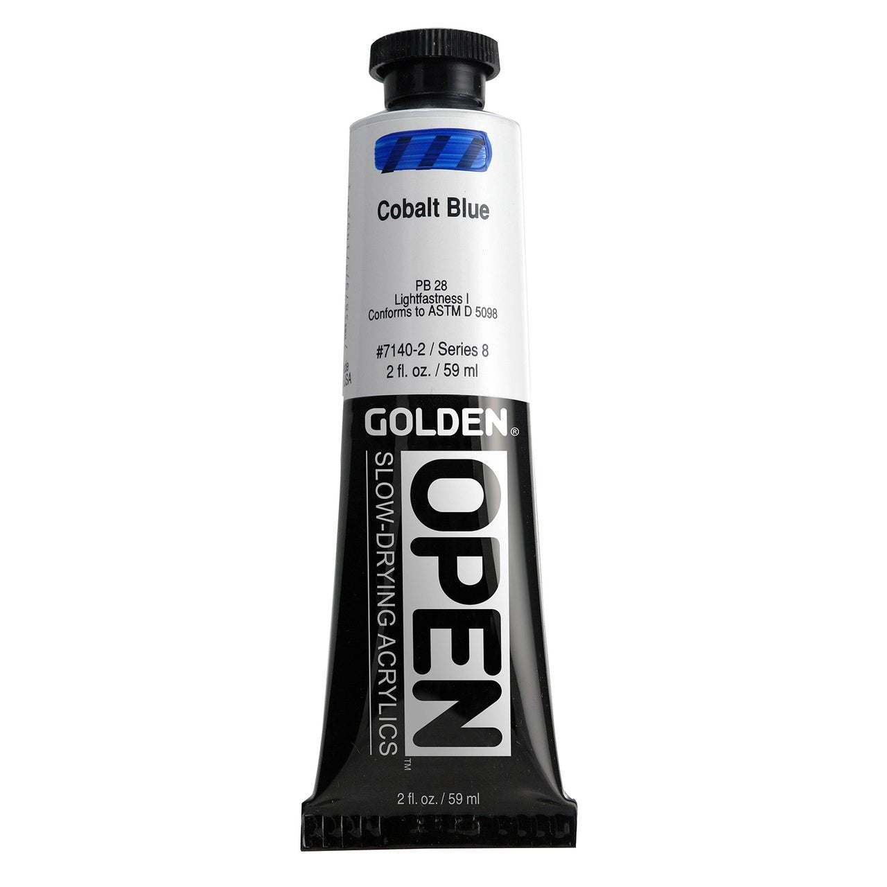 Golden OPEN Acrylic Cobalt Blue 2 oz - merriartist.com