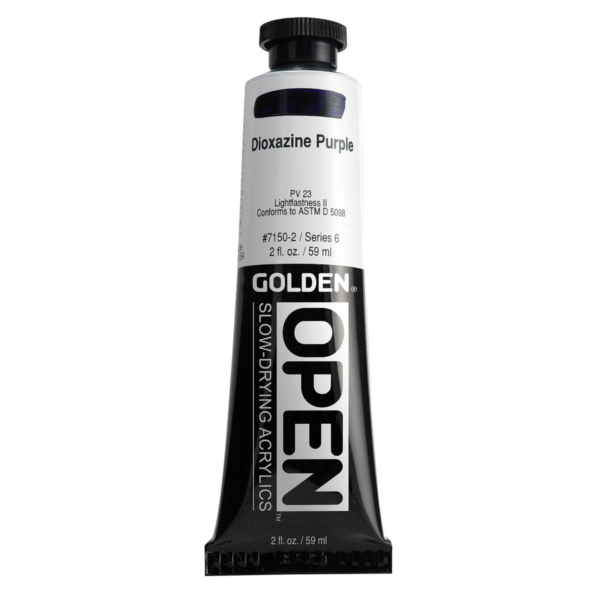 Golden OPEN Acrylic Dioxazine Purple 2 oz - merriartist.com