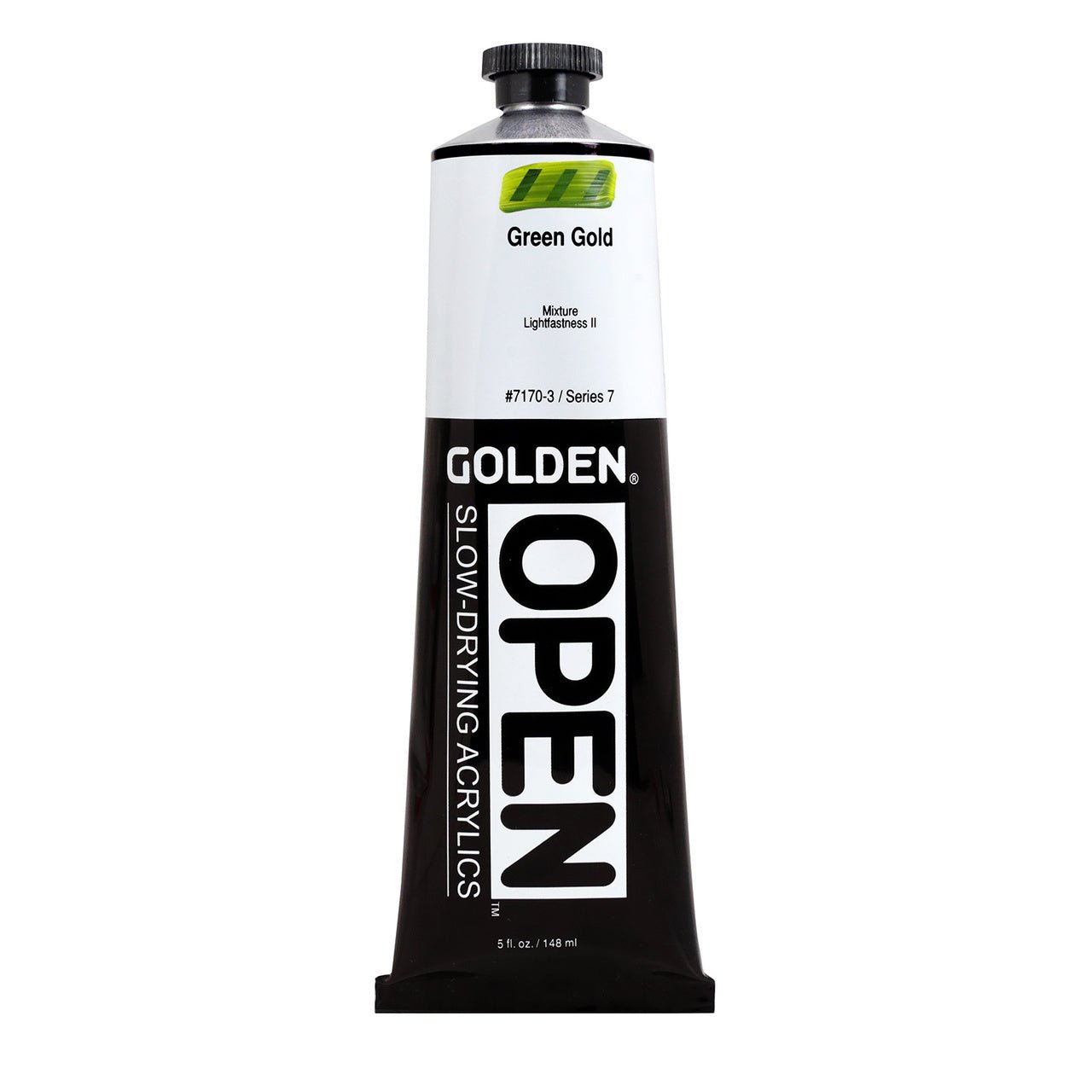 Golden OPEN Acrylic Green Gold 5 oz - merriartist.com