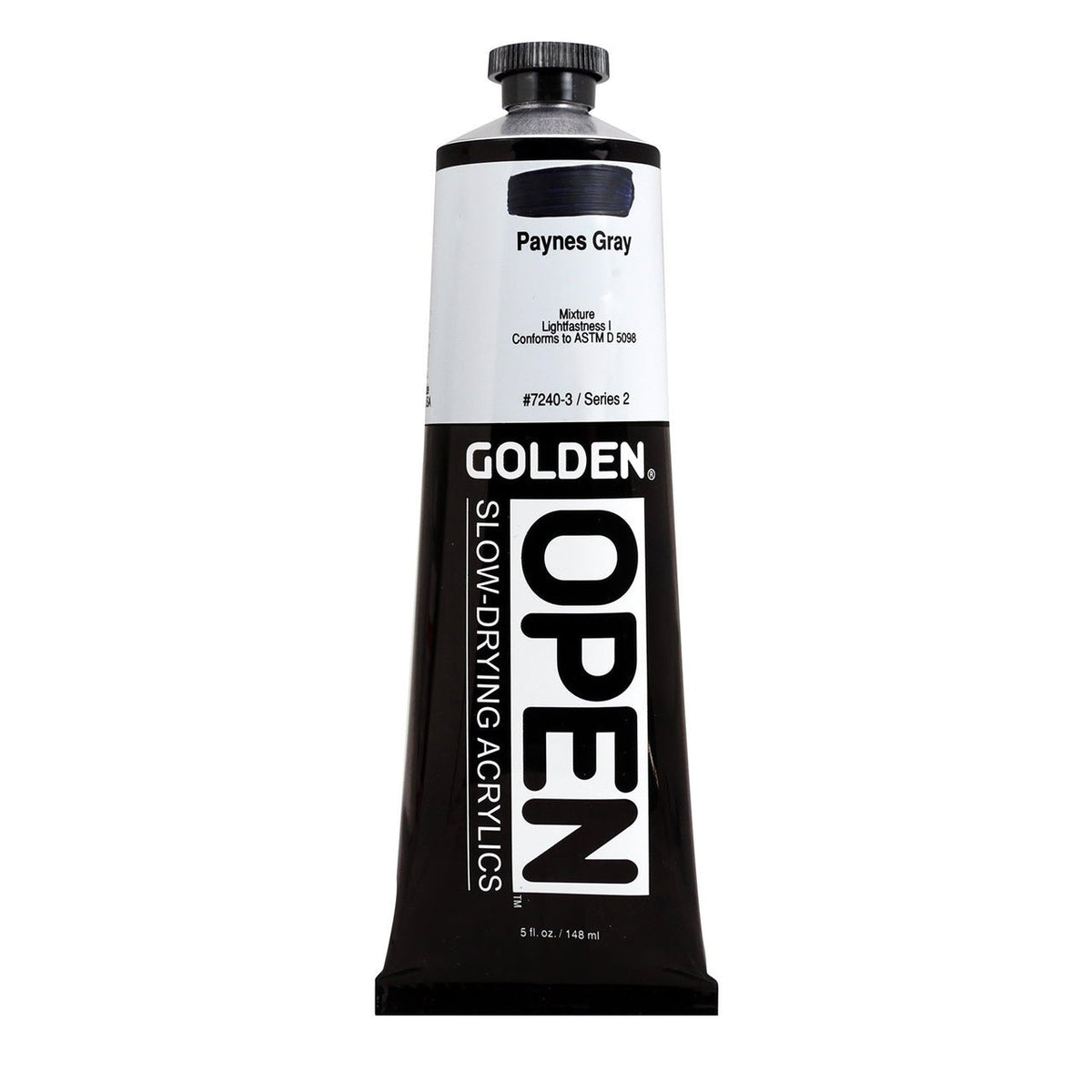 Golden OPEN Acrylic Paynes Gray 5 oz - merriartist.com