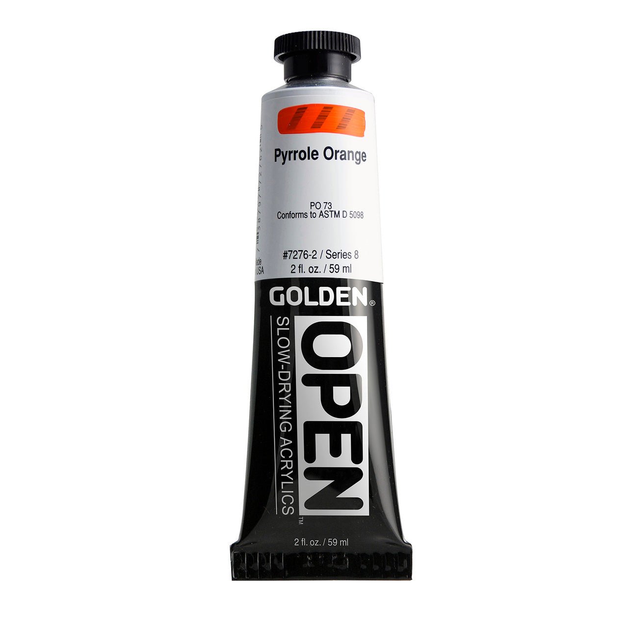 Golden OPEN Acrylic Pyrrole Orange 2 oz - merriartist.com