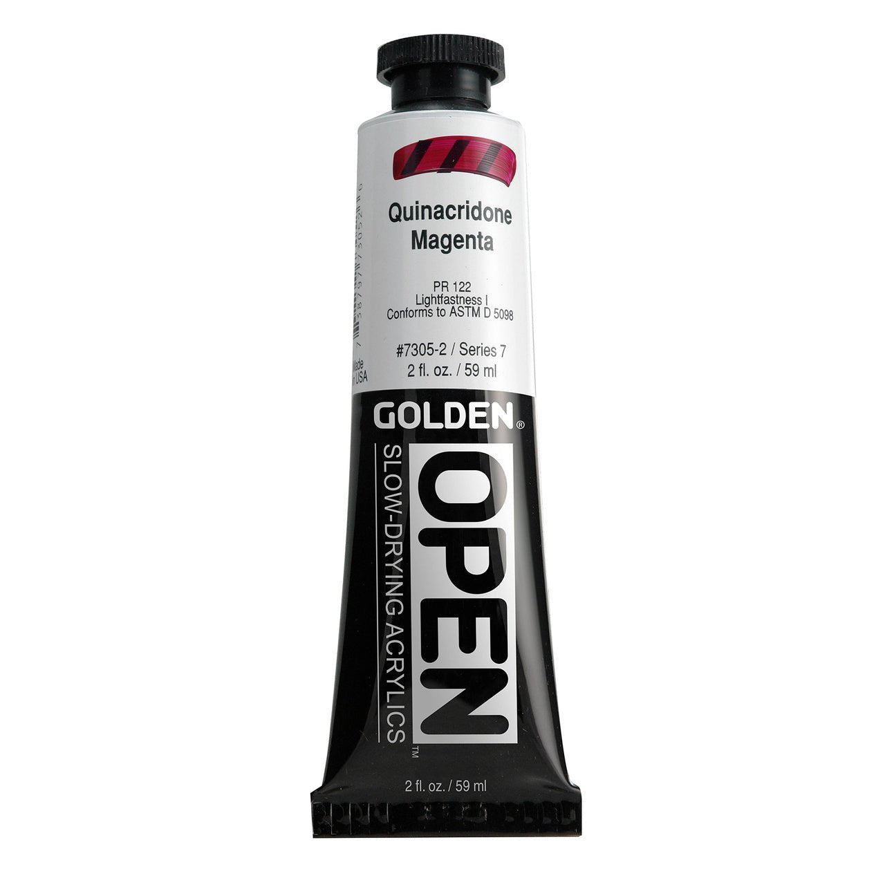 Golden OPEN Acrylic Quin. Magenta 2 oz - merriartist.com