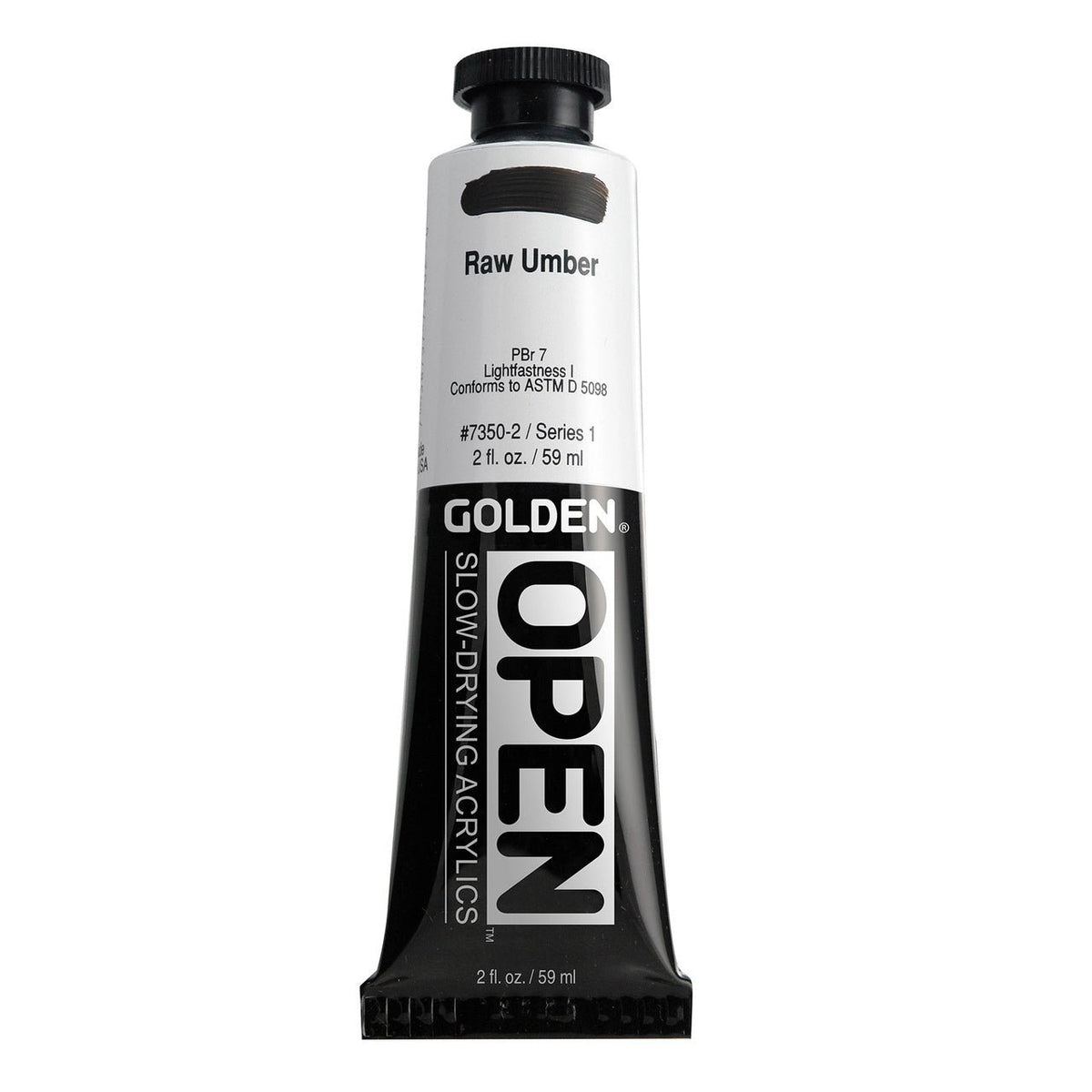 Golden OPEN Acrylic Raw Umber 2 oz - merriartist.com