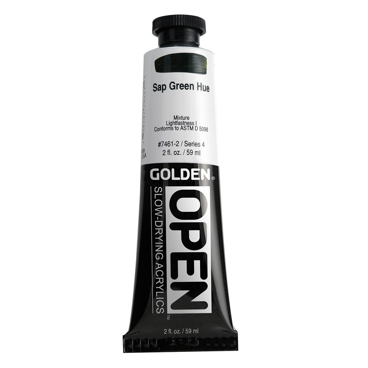 Golden OPEN Acrylic Sap Green Hue 2 oz - merriartist.com