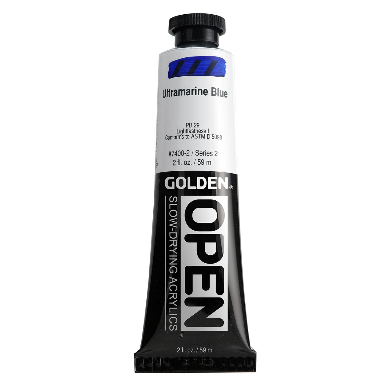 Golden OPEN Acrylic Ultramarine Blue 2 oz - merriartist.com