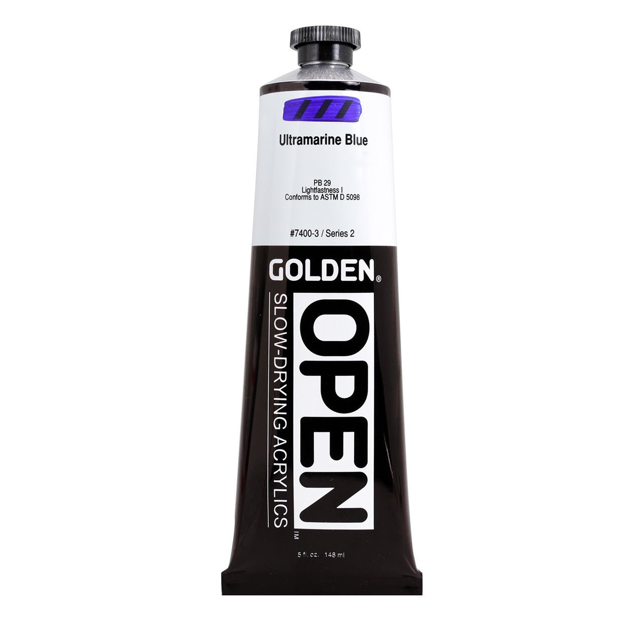 Golden OPEN Acrylic Ultramarine Blue 5 oz - merriartist.com