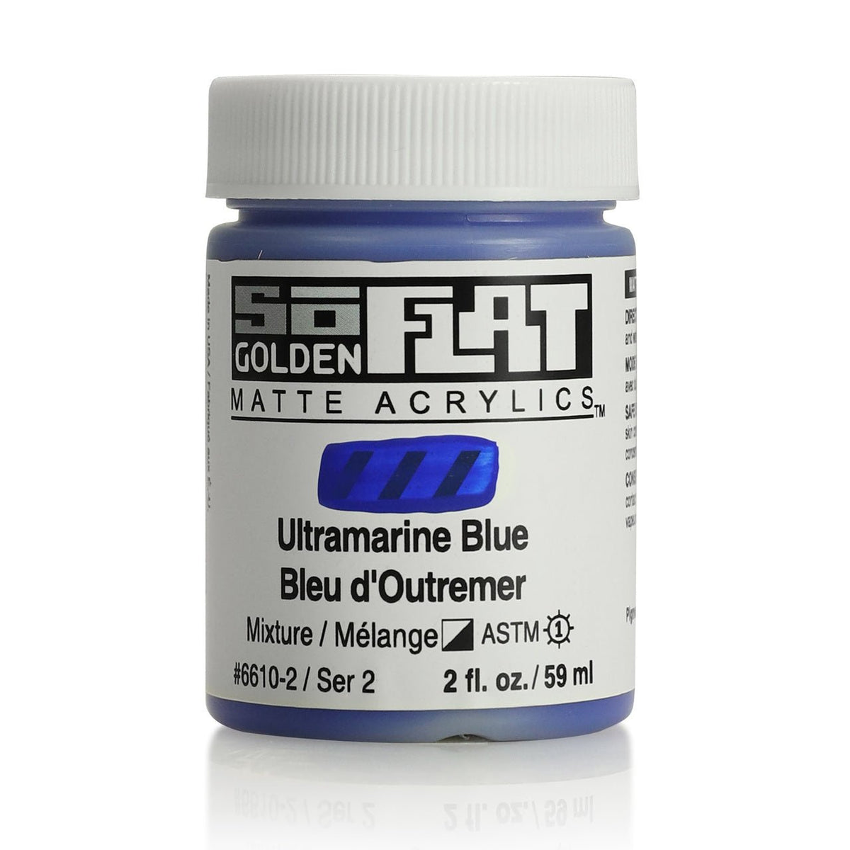 Golden SoFlat Matte Acrylic Paint - Ultramarine Blue 2 oz jar - merriartist.com
