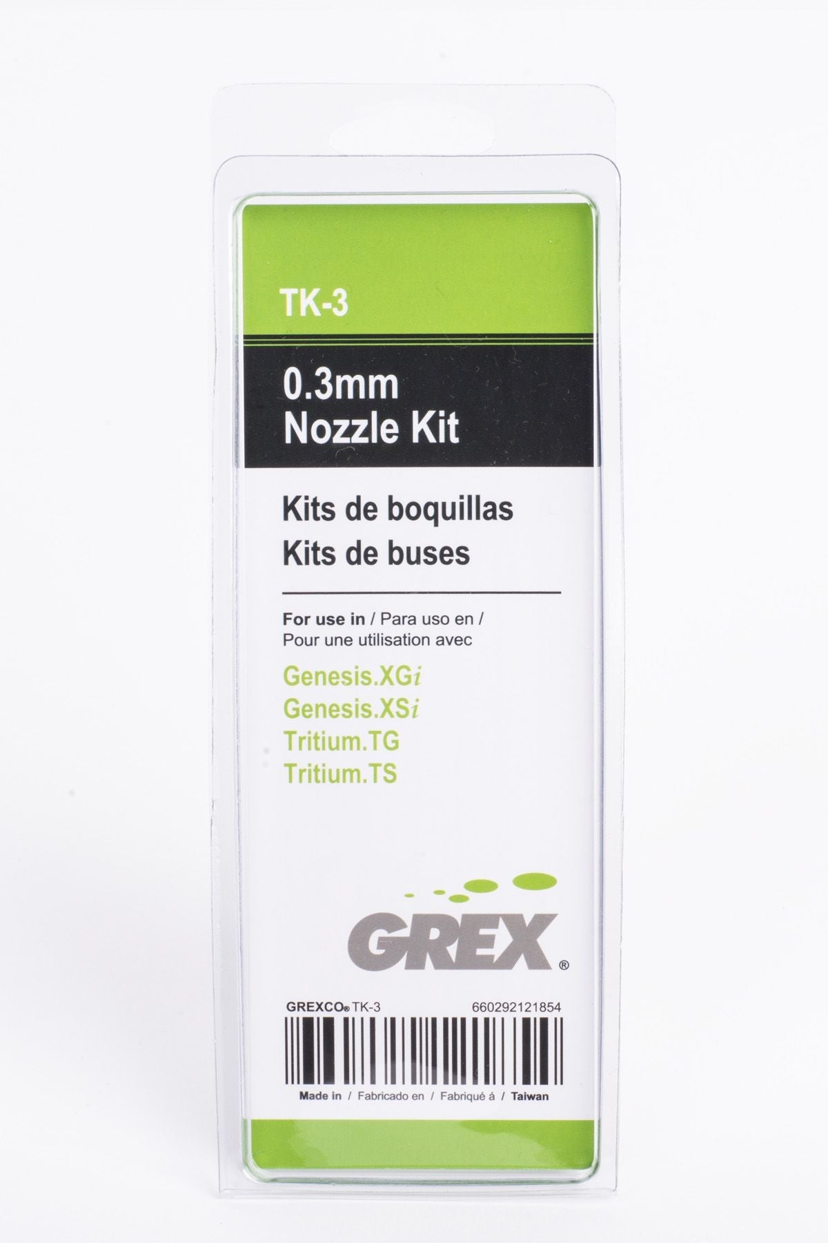 Grex 0.3mm Nozzle Kit TK-3, for Tritium TG, TS and Genesis XGi, XSi Airbrushes - merriartist.com