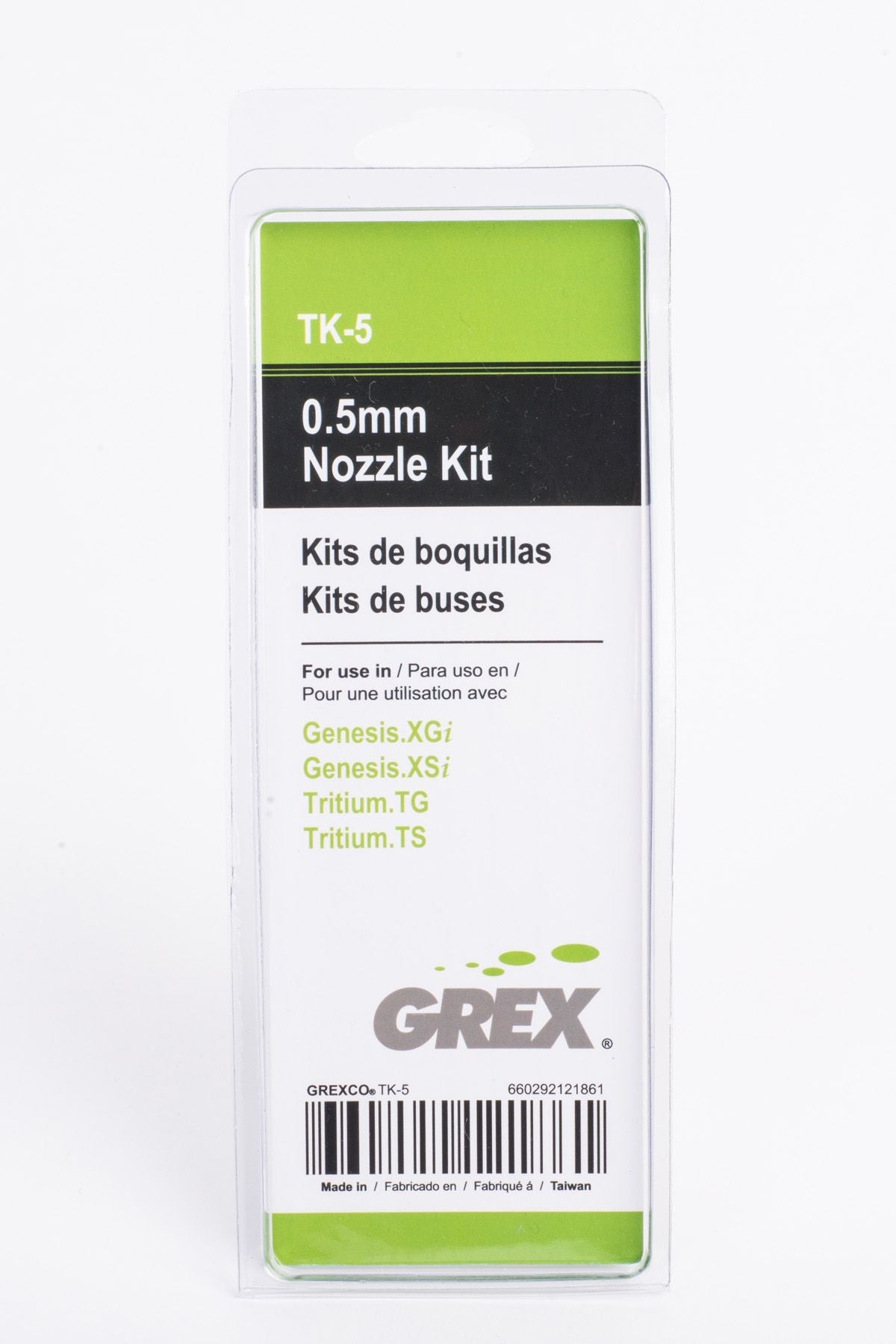 Grex 0.5mm Nozzle Kit TK-5, for Tritium TG, TS and Genesis XGi, XSi Airbrushes - merriartist.com