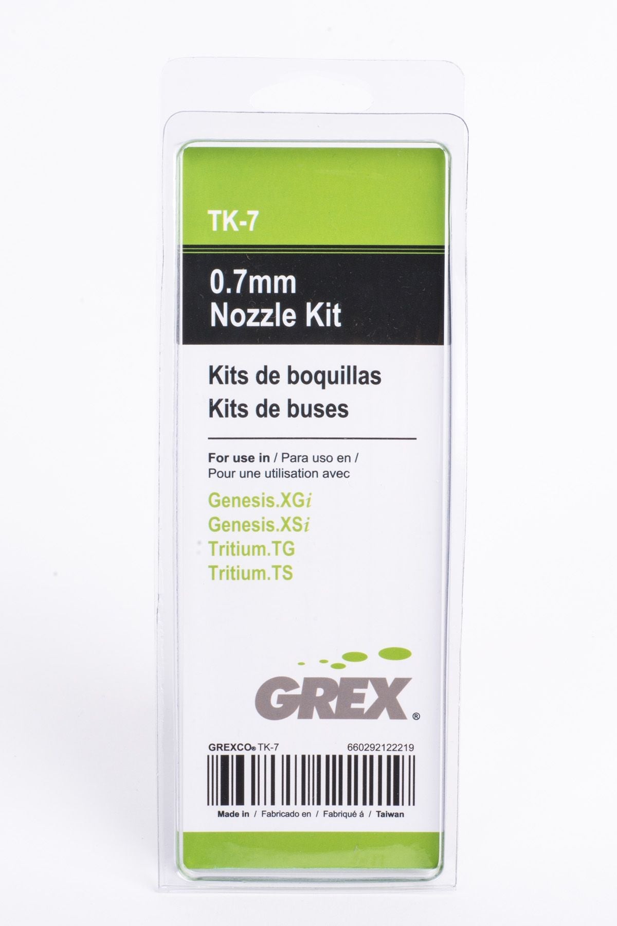 Grex 0.7mm Nozzle Kit TK-7, for Tritium TG, TS and Genesis XGi, XSi Airbrushes - merriartist.com