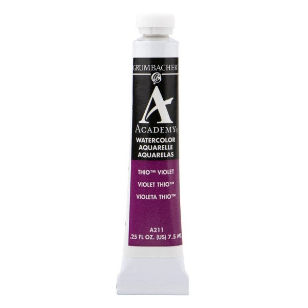 Grumbacher Academy Watercolor, 7.5ml Tube, Thio Violet - merriartist.com
