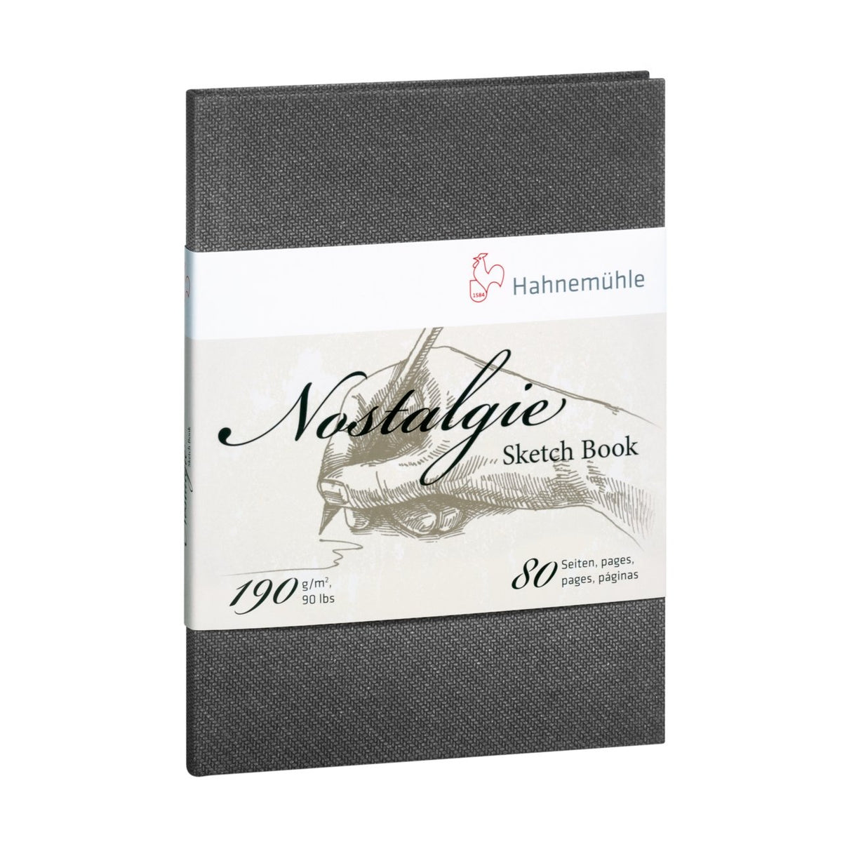 Hahnemuehle Nostalgie Hard Cover Sketch Book 11.6 inch x 8.2 inch (A4) Portrait - merriartist.com