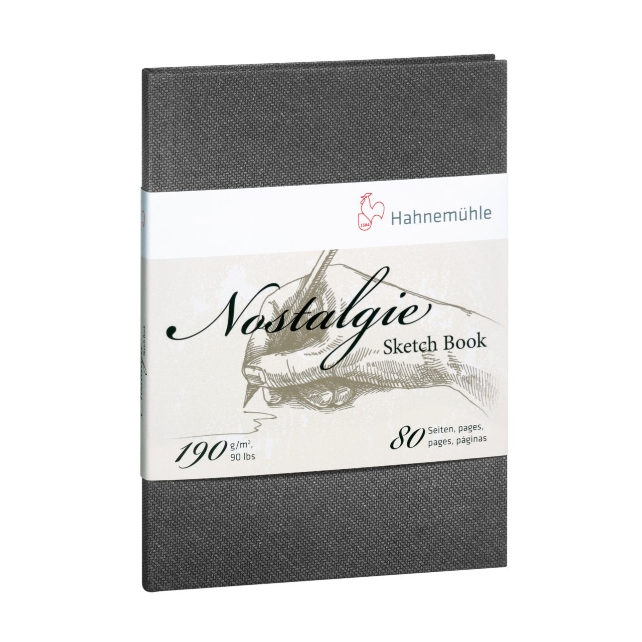 Hahnemuehle Nostalgie Hard Cover Sketch Book 5.8 inch x 4.1 inch (A6) Portrait - merriartist.com