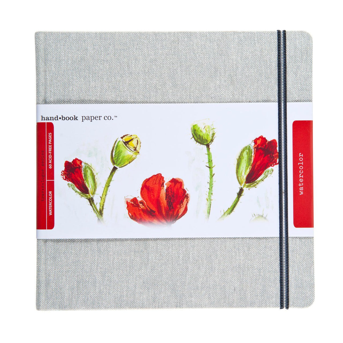 Hand Book Watercolor Journal, 8.25x8.25 inch - 200 gsm. (90 lb.) 30 Sheets - Hard-Bound - merriartist.com