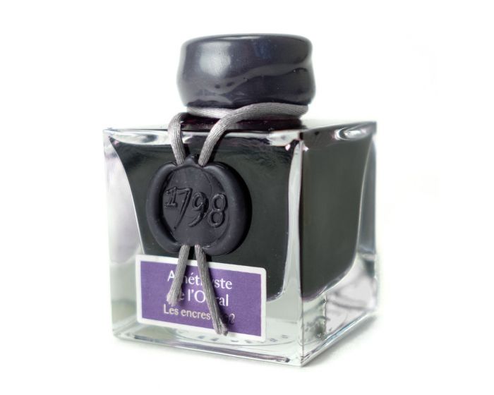 Herbin - 1798 Anniversary Ink with Silver Sheen - Amethyst of the Ural - 50ml Bottle - merriartist.com