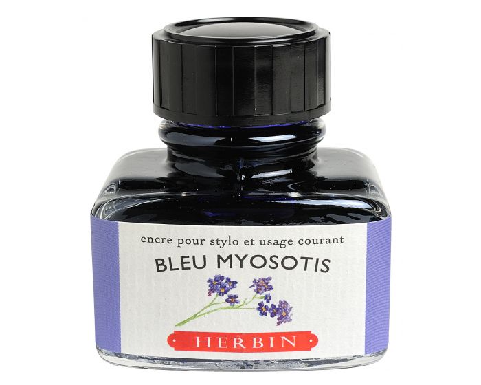 Herbin - Fountain Pen Ink - Bleu Myosotis - 30ml Bottle - merriartist.com