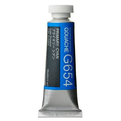 Holbein Artists Gouache 15 ml - 654 Primary Cyan - merriartist.com