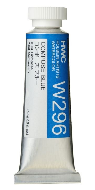 Holbein Artists Watercolor 15 ml - Compose Blue - merriartist.com