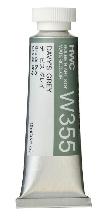 Holbein Artists Watercolor 15 ml - Davy's Grey - merriartist.com