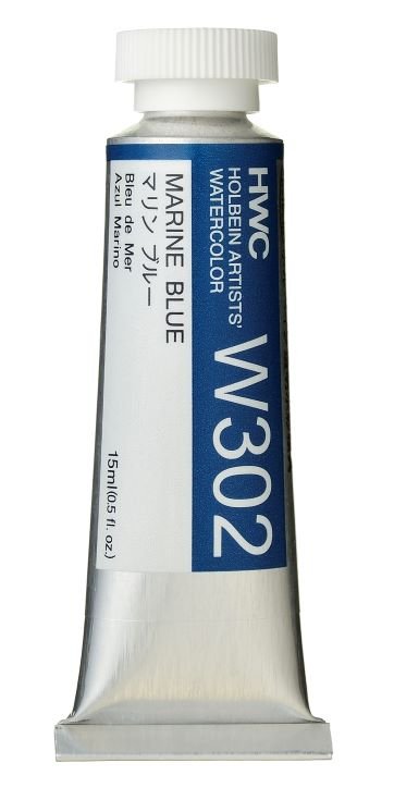 Holbein Artists Watercolor 15 ml - Marine Blue - merriartist.com