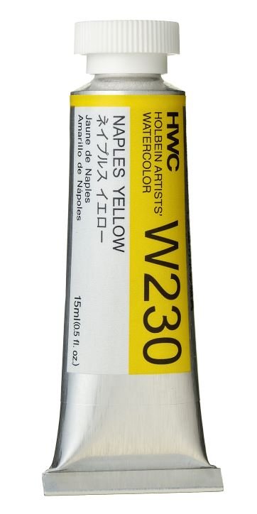 Holbein Artists Watercolor 15 ml - Naples Yellow - merriartist.com
