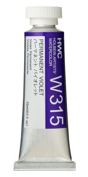 Holbein Artists Watercolor 15 ml - Permanent Violet - merriartist.com