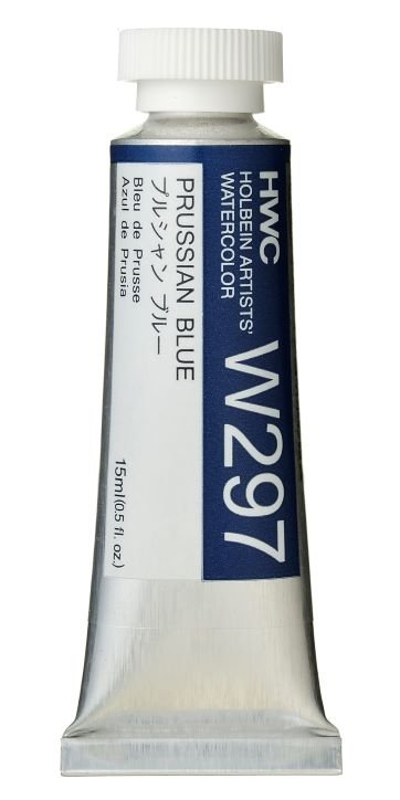 Holbein Artists Watercolor 15 ml - Prussian Blue - merriartist.com