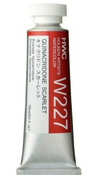 Holbein Artists Watercolor 15 ml - Quinacridone Scarlet - merriartist.com