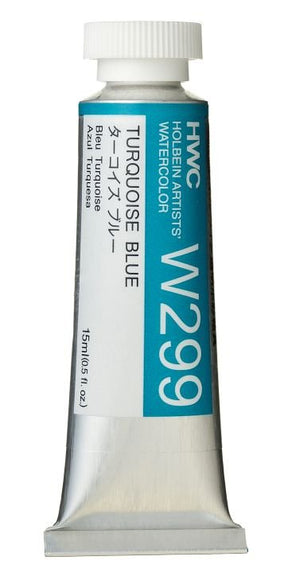 Holbein Artists Watercolor 15 ml - Turquoise Blue - merriartist.com