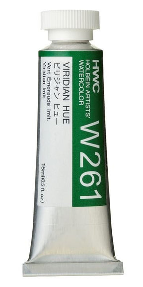 Holbein Artists Watercolor 15 ml - Viridian Hue - merriartist.com